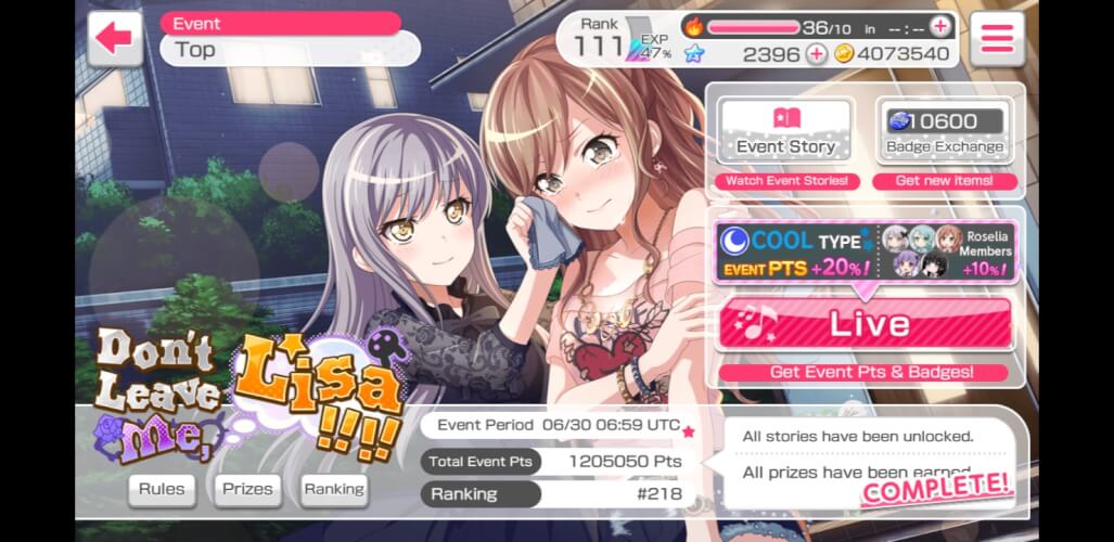 A few hours left until event ends and I'm already regretting not grinding to at least top 150 before...