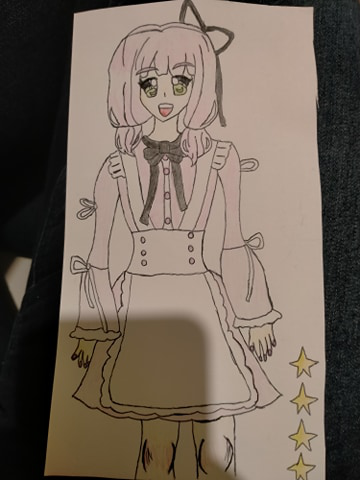 Hi everyone! This time i drew Himari card. I'm pretty proud of it i guess..  she's yellow because of...