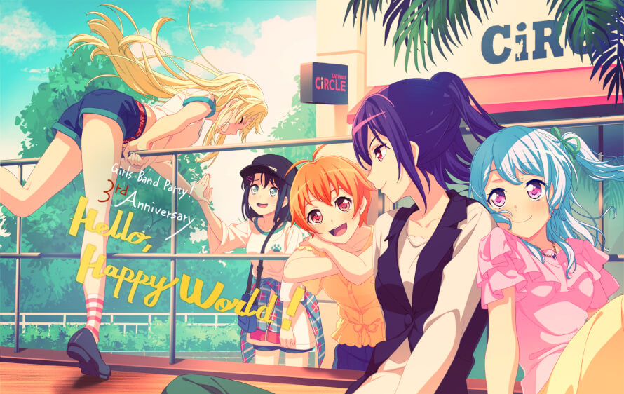 We've reached the end! Hello, Happy World!'s countdown artwork to the 3rd Anniversary! Hello,...