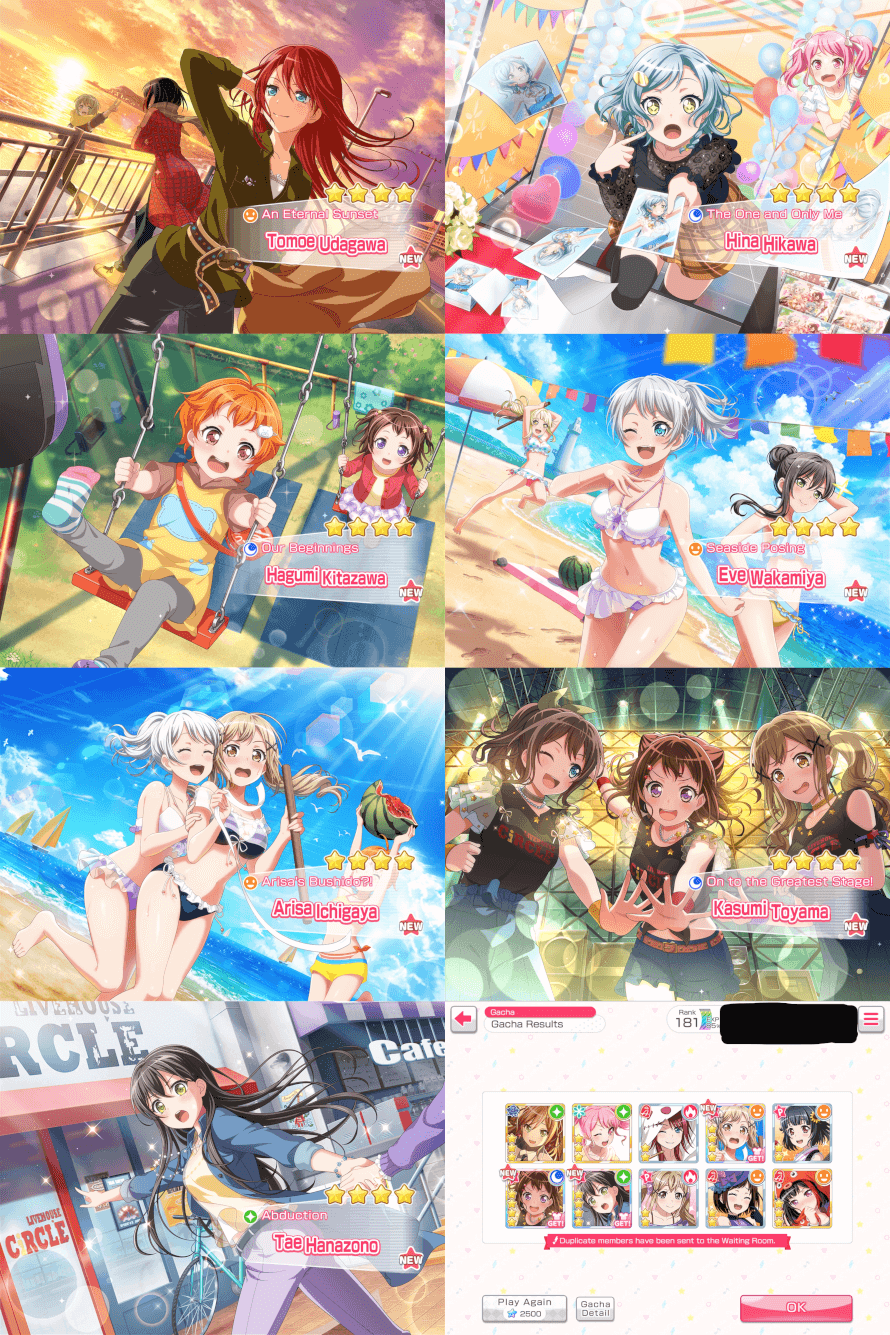 dreamfes haul! i did roughly 8 pulls  not sure bc i forgot to record   didn't screenshot all of...