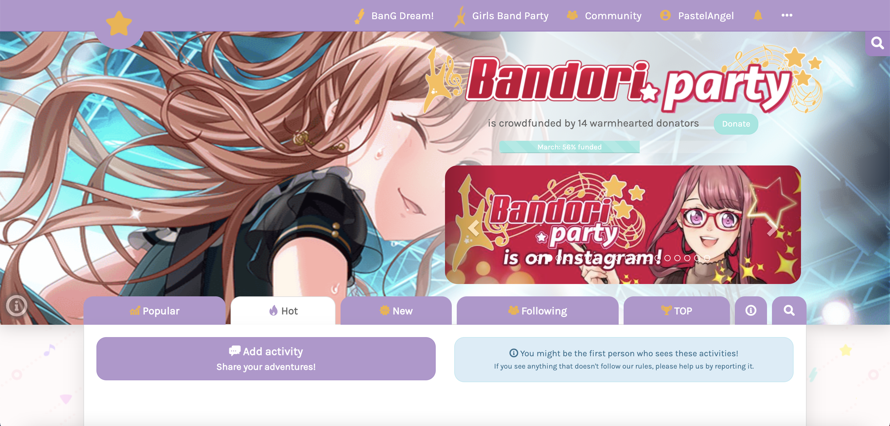     Super random overdramatic thing but it's so refreshing to see a new color as Bandori Party's...