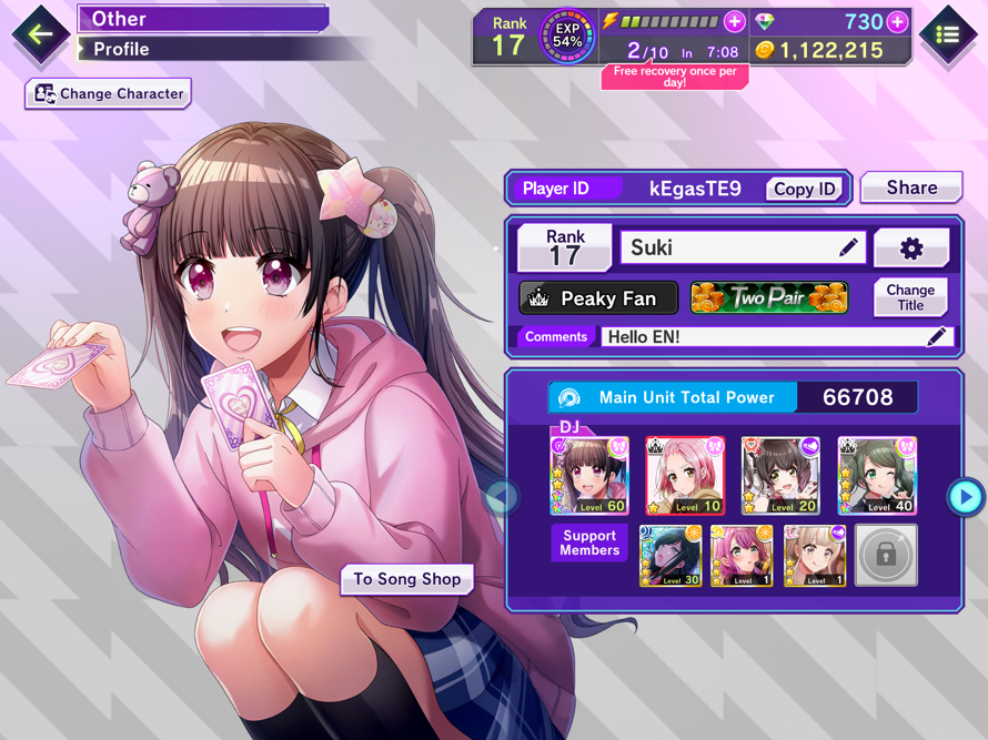Hello! I hope everyone’s doing well! :  

Today I got D4DJ EN ver. 

Feel free to add me! ^^