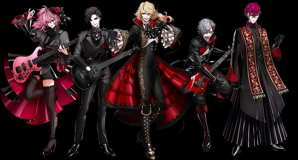     What if a bunch of goth uncles created a vampire roleplaying visual kei band. Haha, just...