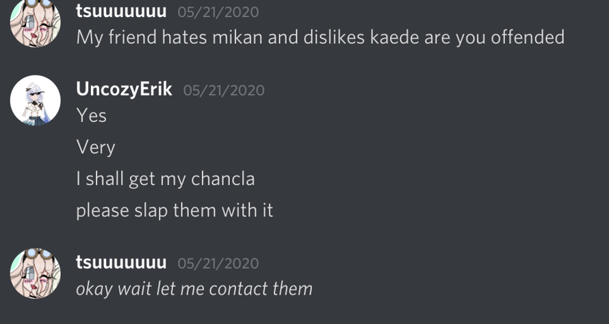 discord adventures part 2
featuring Eurekaaaaaa
still starring me tho