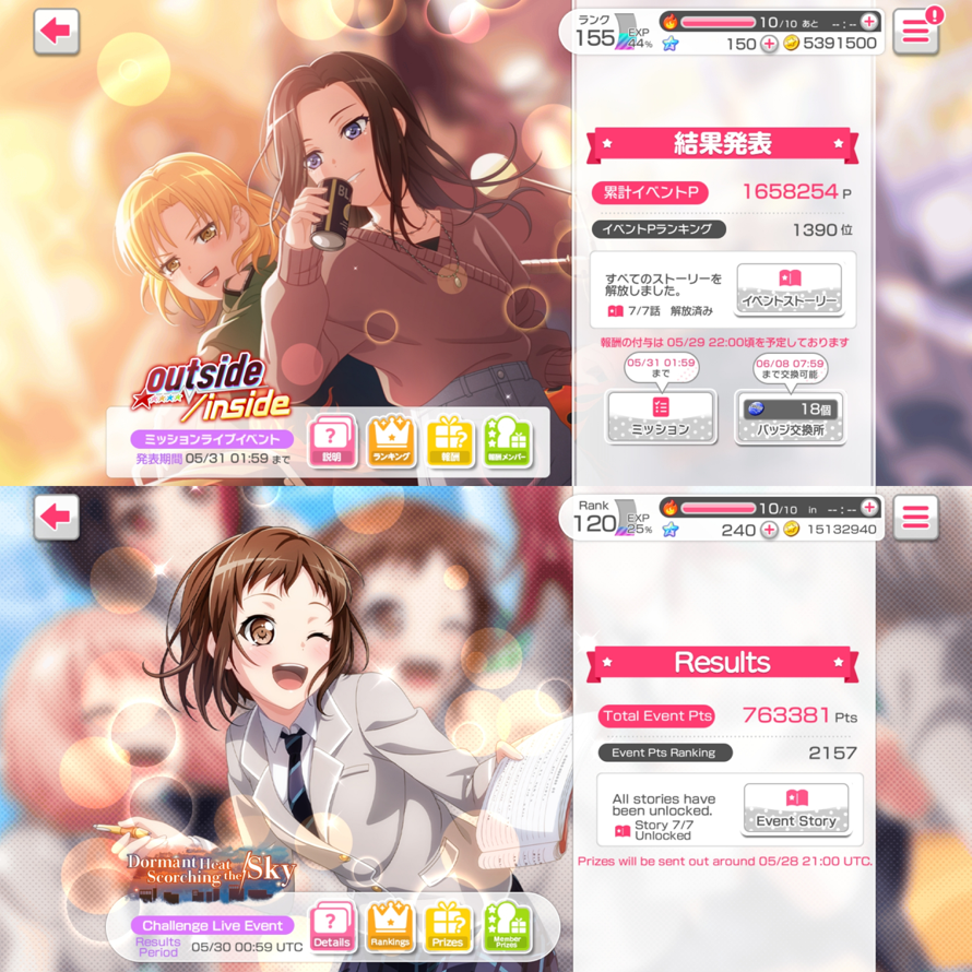 Post Event update  4

JP: Again good finished just like the last event. It might've been my first...