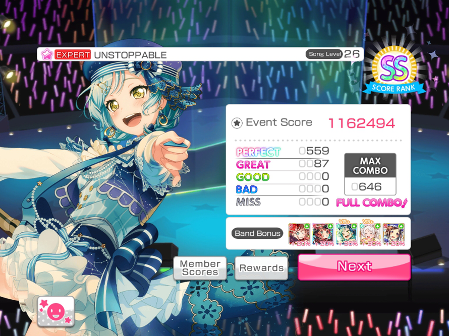 I'm so happy my first level 26 FC is a RAS song : 