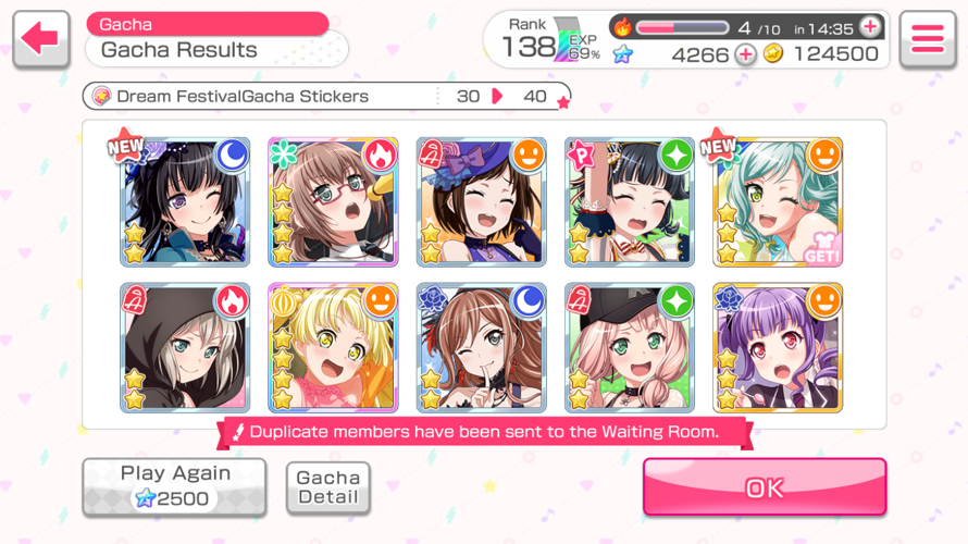 I regret my choice decisions today, I got enough for a 3 star  gacha ticket from these dupes  got a...