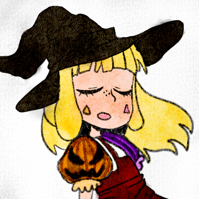  I drew this halloween chisato and I tried to make it look like watercolor hope it looks nice!