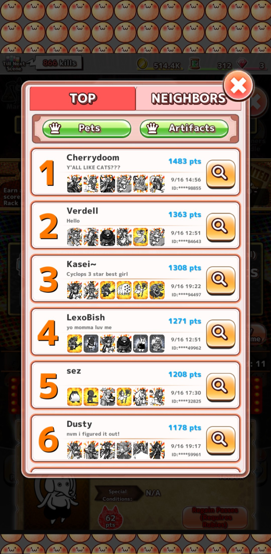     So yeah this is unrelated to Bandori, but I got In the top 3 in just kill me, with a max level...