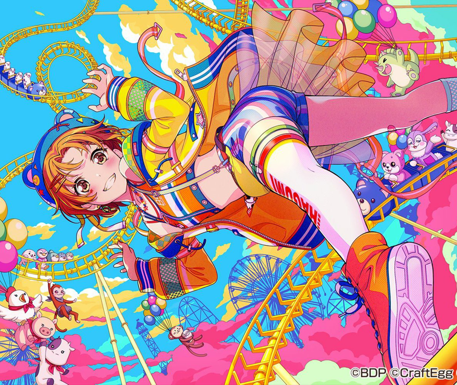     Hagumi new Dream Festival card is just so cute.
Take all my stars Craff Egg i really need to...