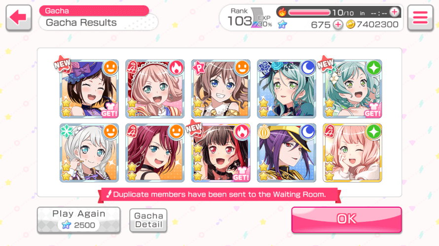 I wasn't gonna pull in this DreamFes but Moca's my third best girl and all the cards are amazing so...