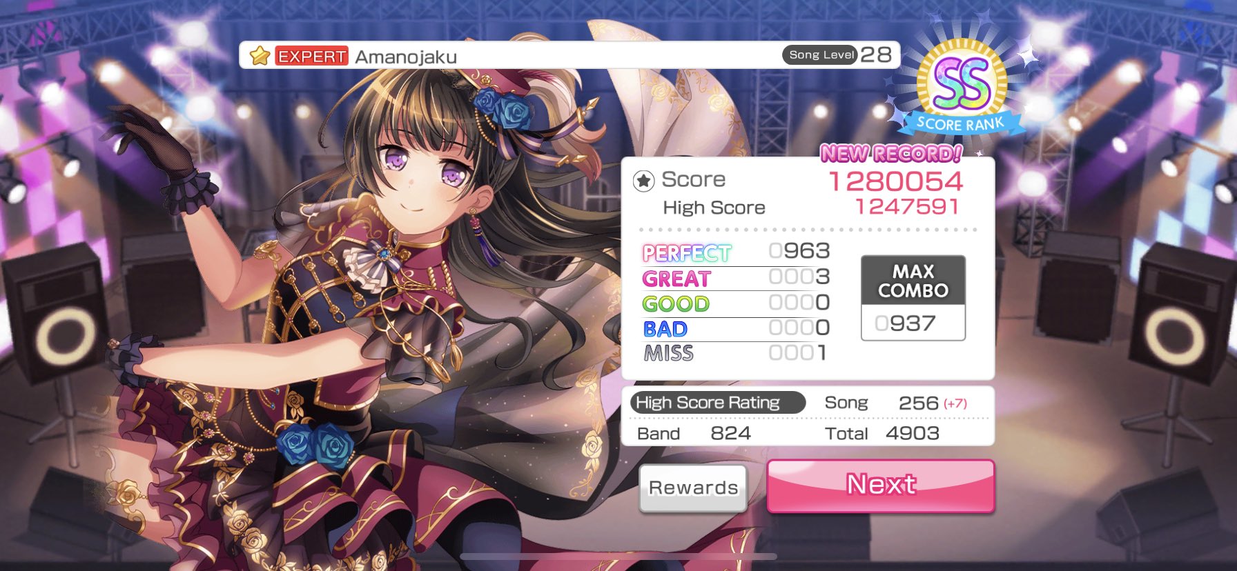 this is literally my saddest choke ever this fc couldve been so clean |  Feed | Community | Bandori Party - BanG Dream! Girls Band Party