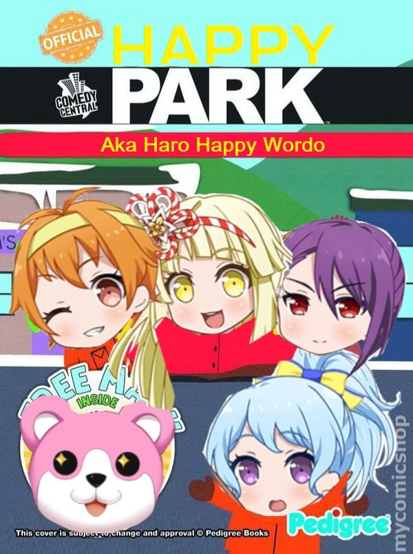 Introducing the Happy Park  haro happy wordo  book. We have a Michelle Mask for present,