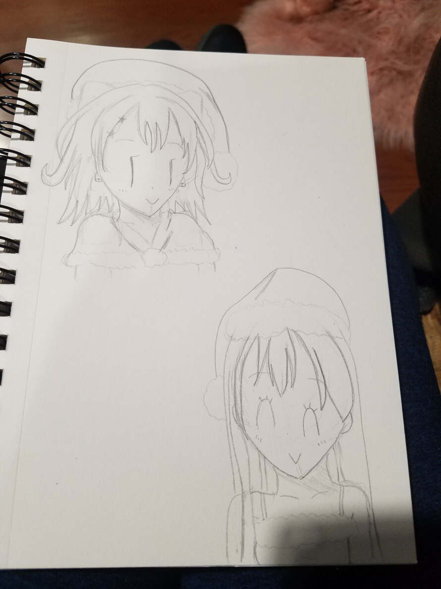 Made some quick sketches of Kasumi and O Tae for the holidays! Hope everyone had a Merry Christmas...