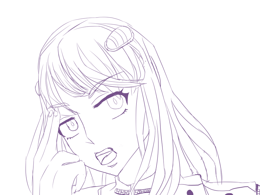 Quick sketch of yukina doing the bucciarati as I patiently wait for jjba x bandori to become a...