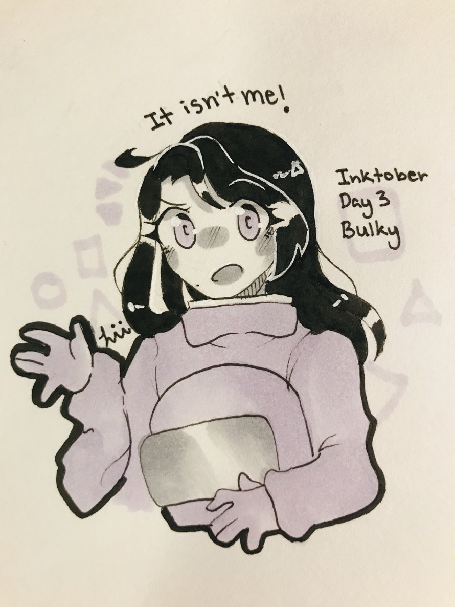 I never attempted Inktober before so I thought I would try it this year

~I already drew Day 1 and...
