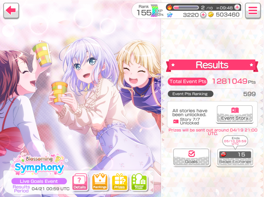 I got in the 1000s again!!