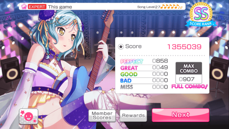 I just got my first FC on a level 27 song ,,, the amount of greats I got is ehh but ??? I am hAPPY