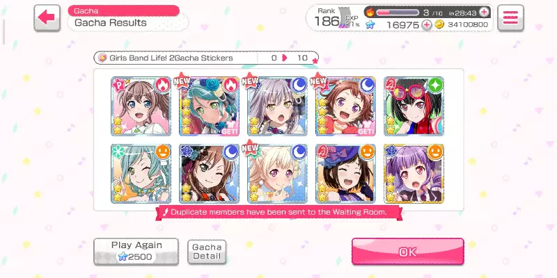 I couldn't control my temptation so I decided to do one pull for Sayo, and she came home!! 😭❤️❤️...