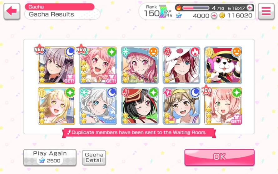 ten pulls. one 4 . AND IT WAS AYA !!!!!!

update: i did an 11th pull and got kokoro! and a dupe of...