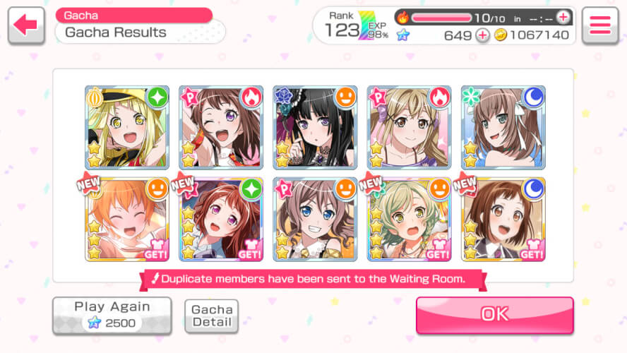 welp I didn't get chisato but i got a 2 4  pull 