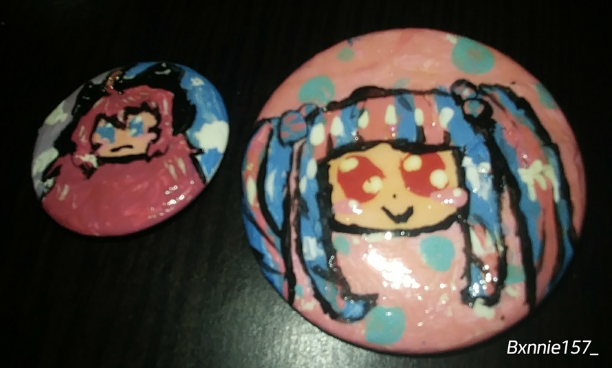 Chu2 and Pareo pins I made. : 