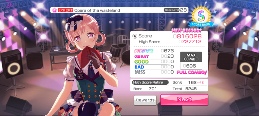   That's 4 Lv. 28 songs in the bag~  