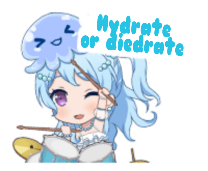 Not a single stamp in the new gacha is related to staying hydrated? Let's change that.  Sorry for...