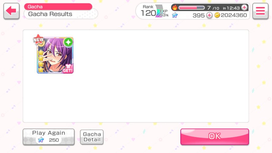 I'm crying I actually got Kao chan in a solo a week after my failed 5000 scout... :'''' 
