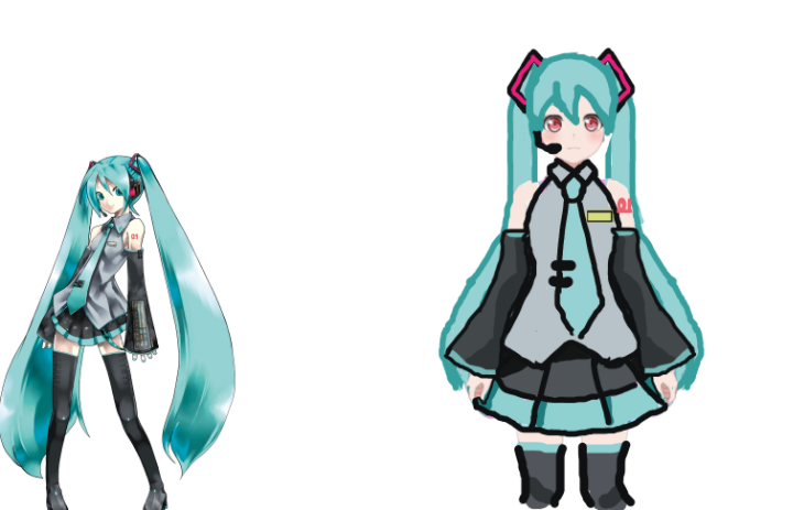 i made pareo as miku ._. and this looks bad and cursed
