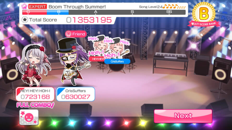 My friend and I played some songs together! :D We also spammed 'hey! hey! hoh~! a lot haha 