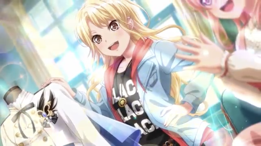 Is that Aya next to her or Nanami? Anyway we STAN Tōko. I want her guitar, the V shape with the...