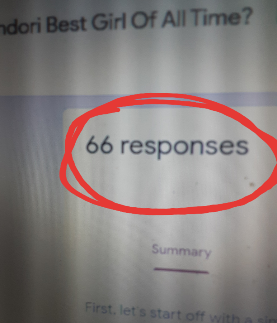 The other day, this was at, like, 32 responses. And when I opened it up today, and saw 66 RESPONSES,...