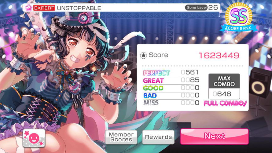 It's winter here, and it's cold, my fingers are so slow, but I even got my first level 26 full combo
