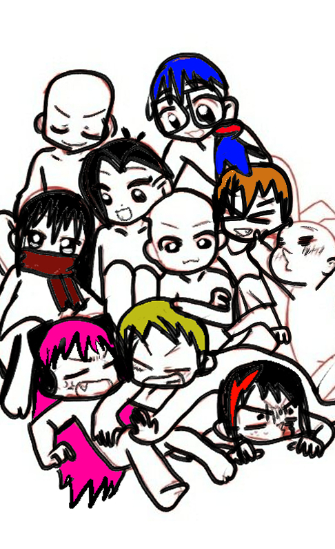 hay guys! it tried to do an edit of my best girls in clip studio. guess who they are!