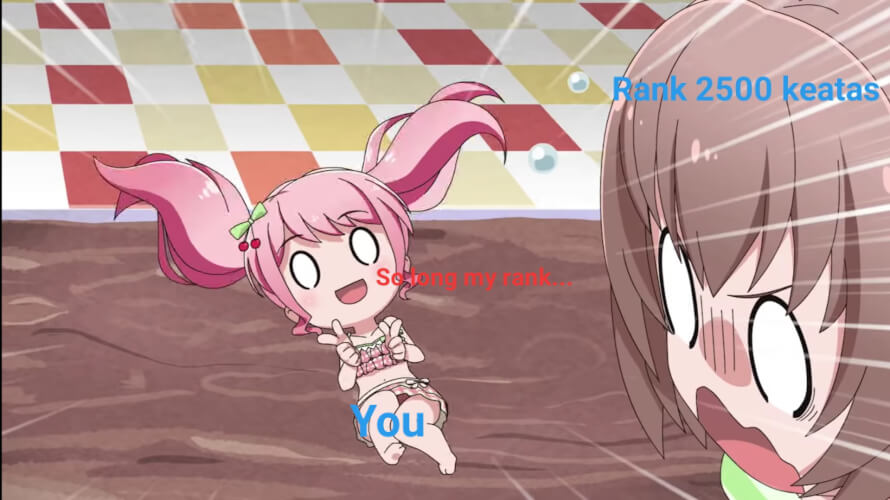 Cleared 'My Ideal' event on Worldwide server and I got rank 2706  Chance to break in above rank...