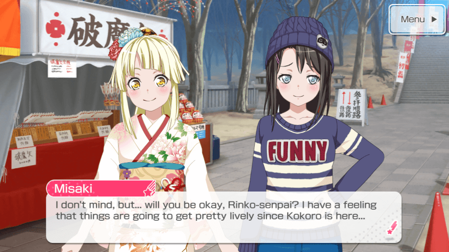 misaki actually has to warn people about kokoro's antics.