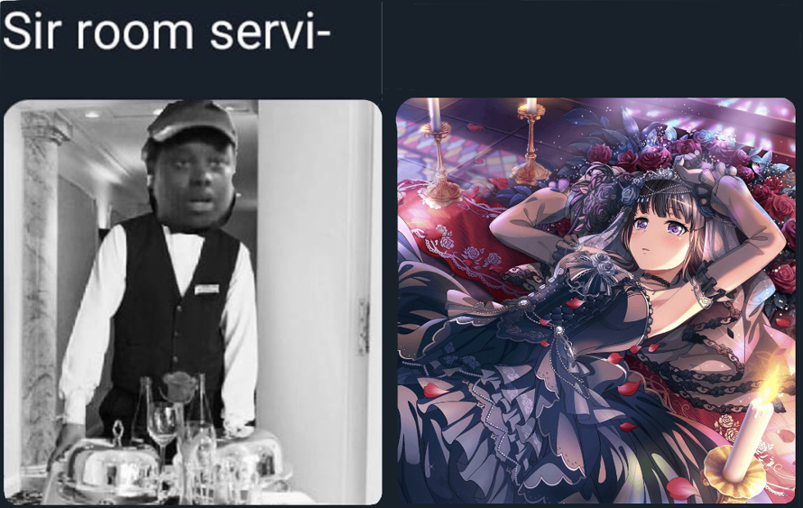 Is she serving or am I being served 😳?