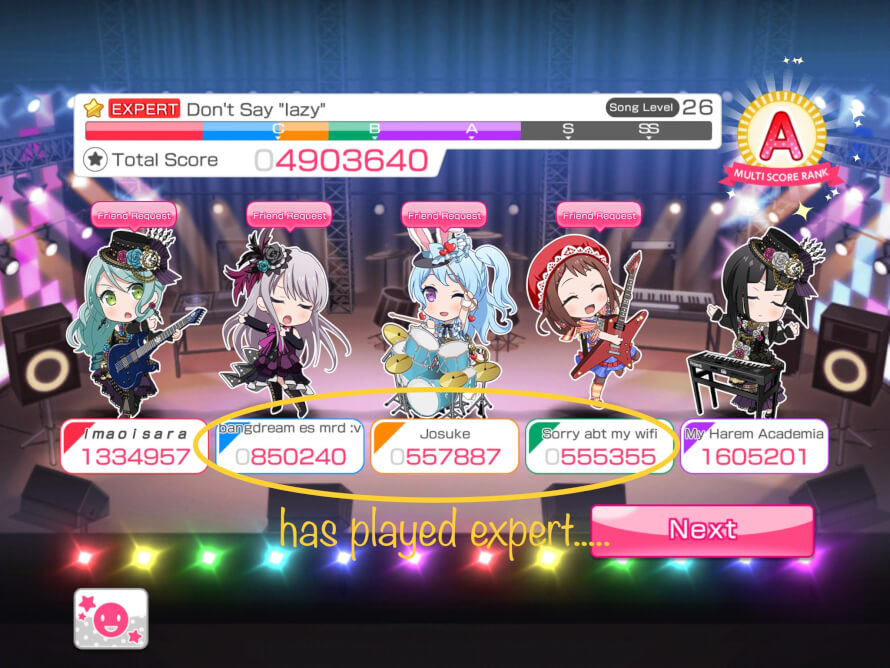 Why....... in my now event neo aspect, all my half of the results look like this after multiplayer!...
