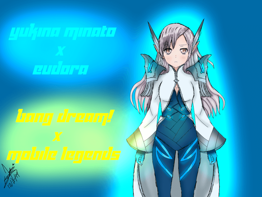 For those how plays BanG Dream! and Mobile Legends I am making my own BD x ML collab drawings so...