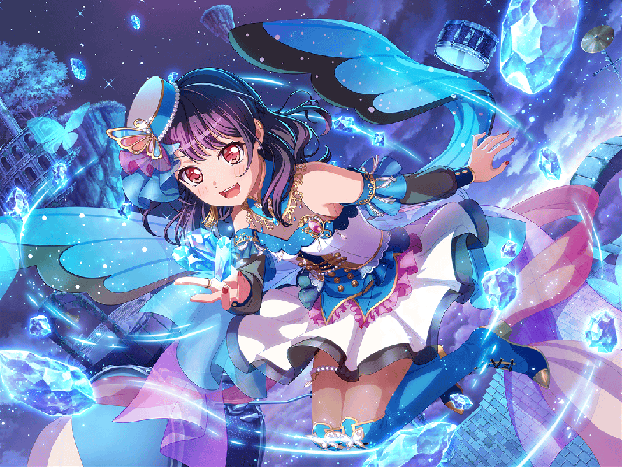 My, my this is the most beautiful bandori card I've seen besides Rui's and this is just drop dead...