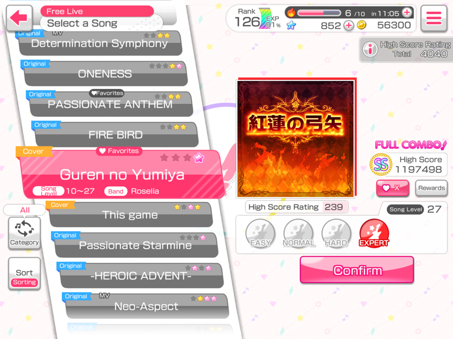 Highest song level fc! Got it the other day grinding out band frames.