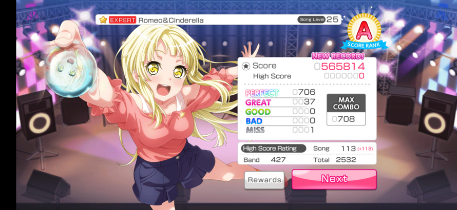 When I'm somewhat close to overcoming my annoying slump and get my full combo on lv 25 BUT a...
