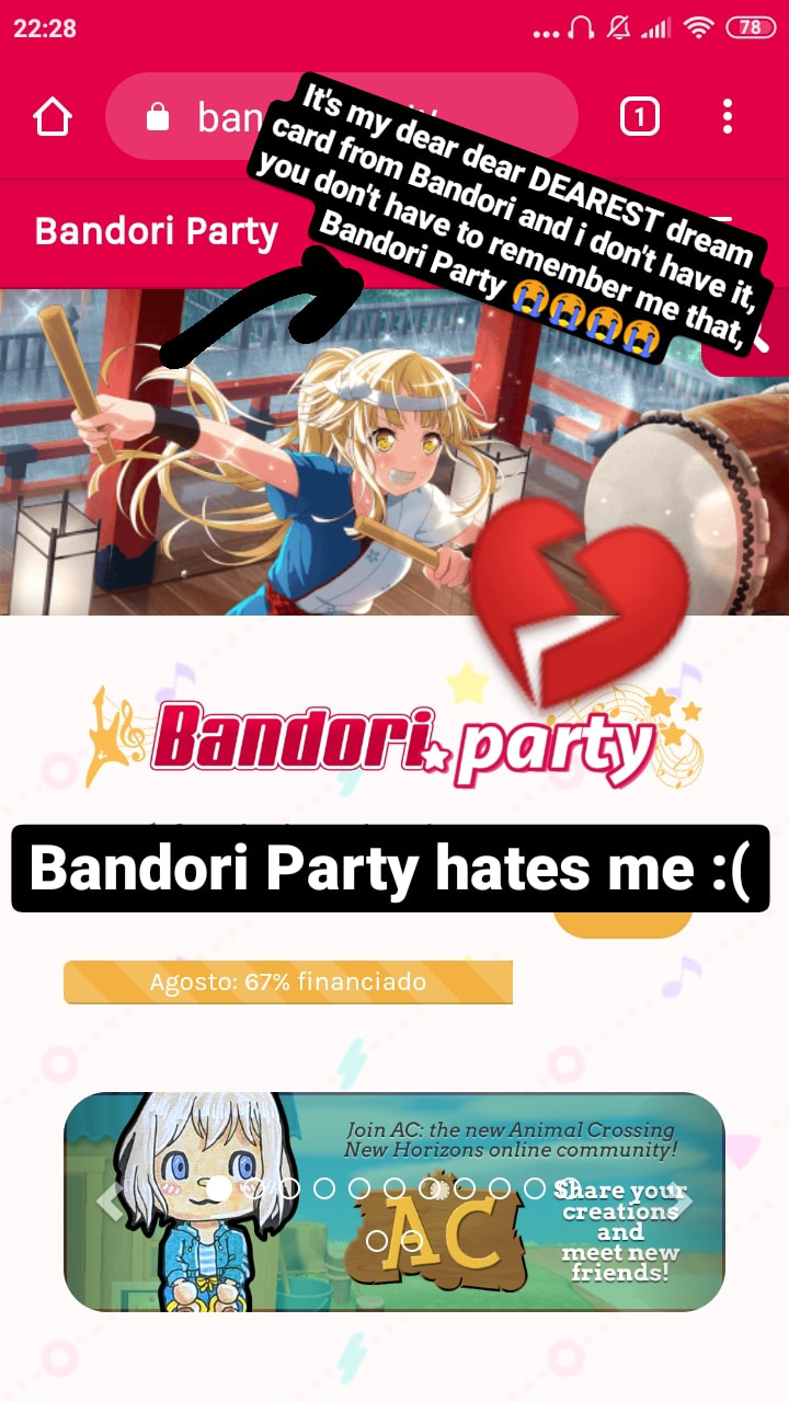 Life sucks 😔😔😔😔💔💔💔💔
I think you love me, Bandori Party 💔💔💔💔