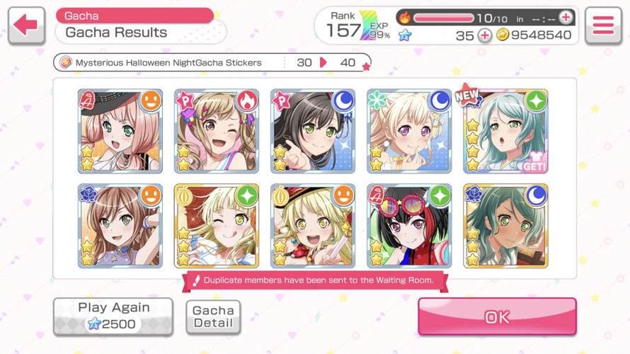 every day i get closer to just quitting bandori, i only got 1 maya and 1 4   this sayo THAT PAIRS...