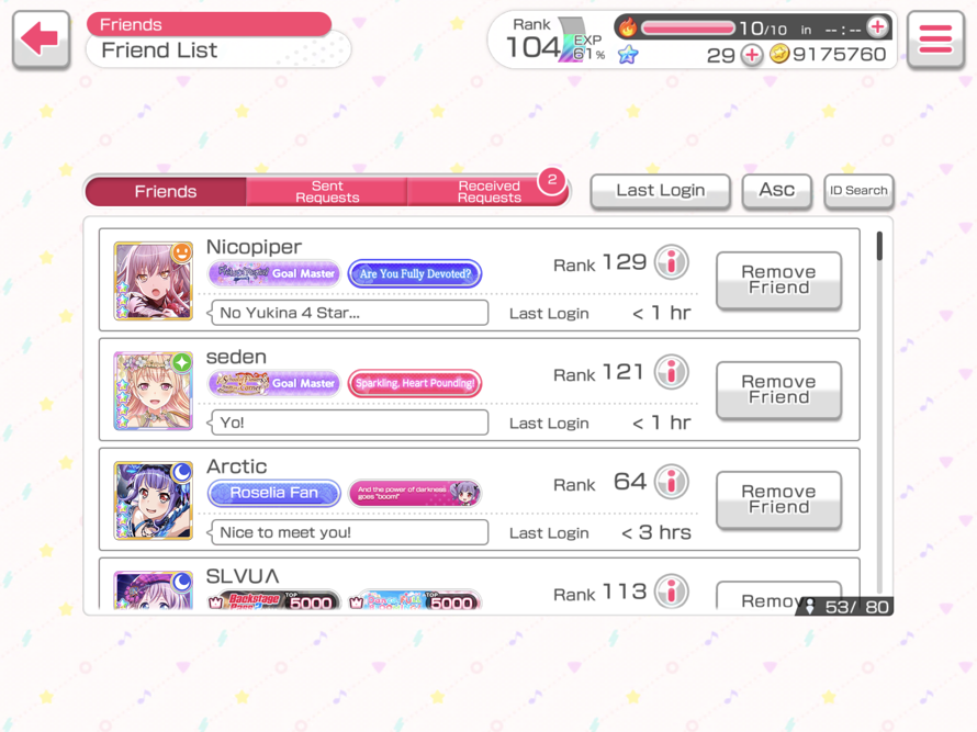Who ever is this on my friends list I feel so sorry for u sorry not getting 4 star Yukina :<