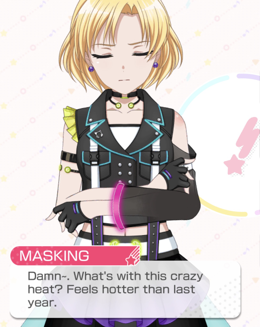 MASKING, did you just say the D word?!
