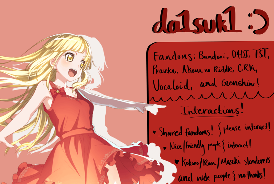 changed my user so uh i did a thing and will redo my profile!