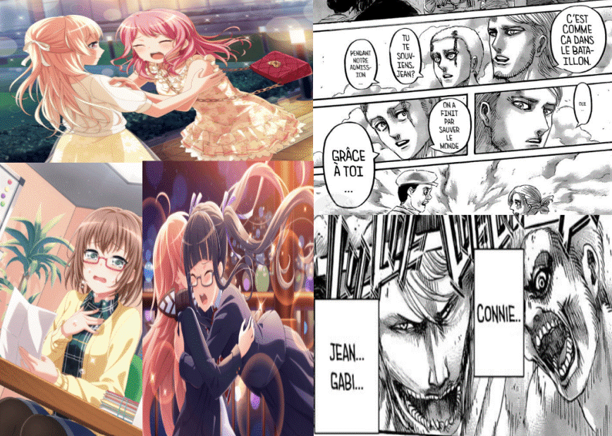 Hi bandori 
Jean and Conny are titans !!! 

I'm so sad and bandori character too !😭😭😭

You are...