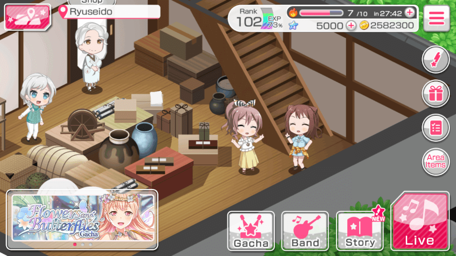 as of this morning, i now have enough gems for 2 pulls for my birthday scout next month!